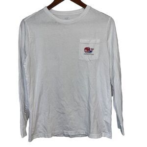 Kid's Vineyard Vines Hockey Whale Logo Long Sleeve T-Shirt